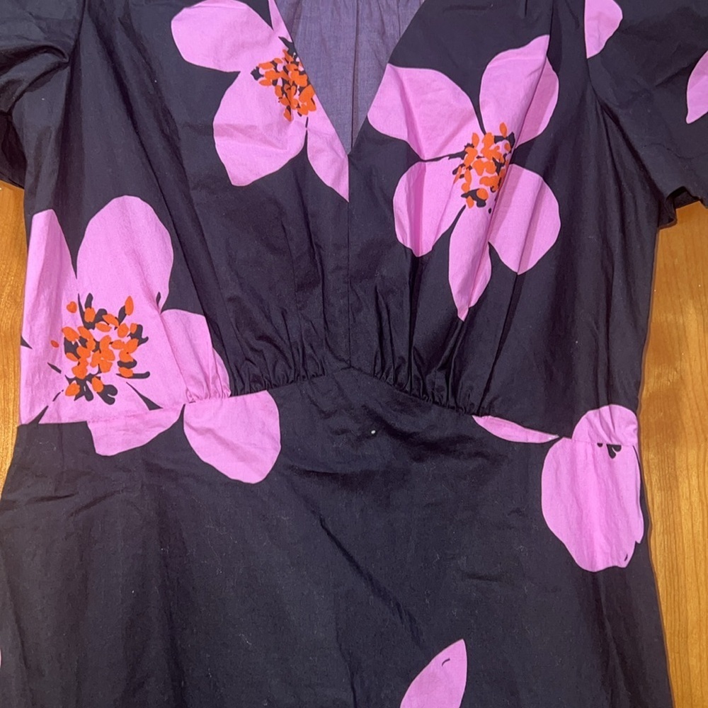 Kate Spade Grand Flora Fit & Flare Floral Dress Size 2 NWOT - Picture 12 of 15